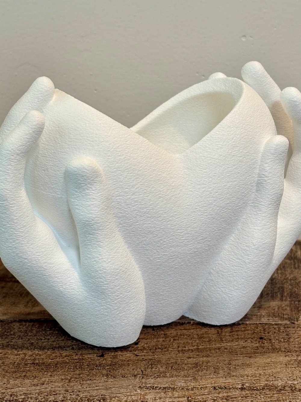 Planter Hand Catchall Bowl, Sculptural Desk Organizer